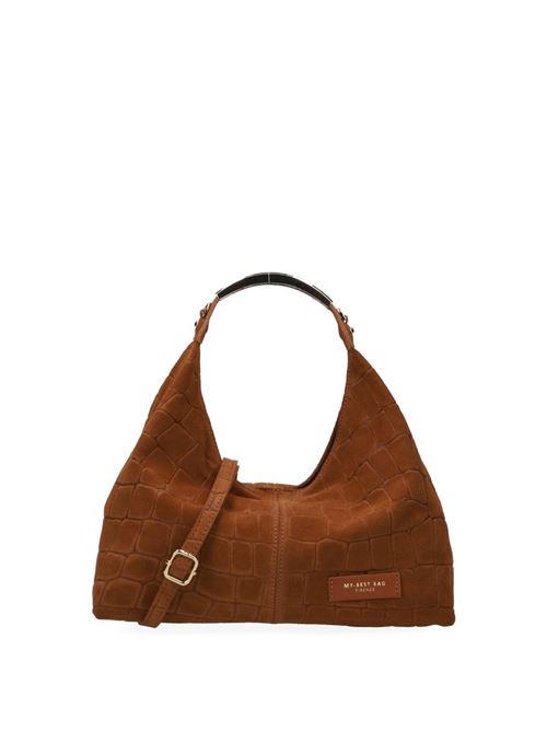 ellisse croco suede MY BEST BAG FIRENZE | F2-MYB-3032L-S02COGNAC